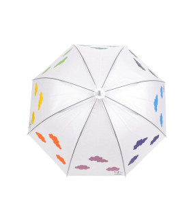 Women's umbrella with a unique effect of magic clouds
