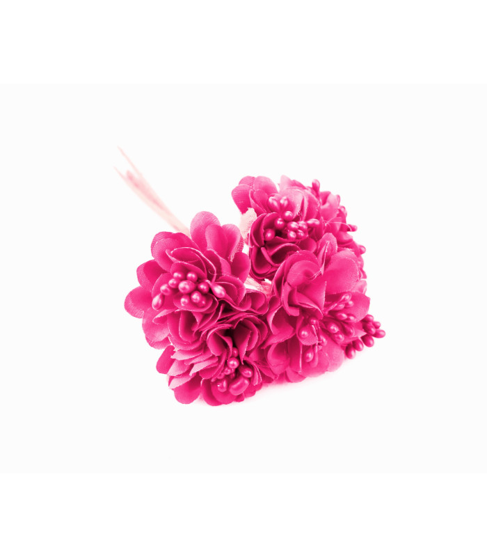FABRIC FLOWER BOUQUET (6 PCS.) "AMBERES"