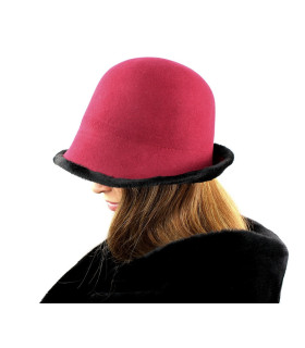 Women's felt hat / non-deformable