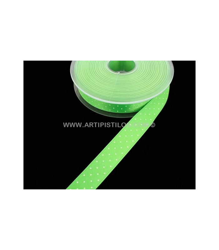 SATIN RIBBON WITH SPOTS 16 MM.