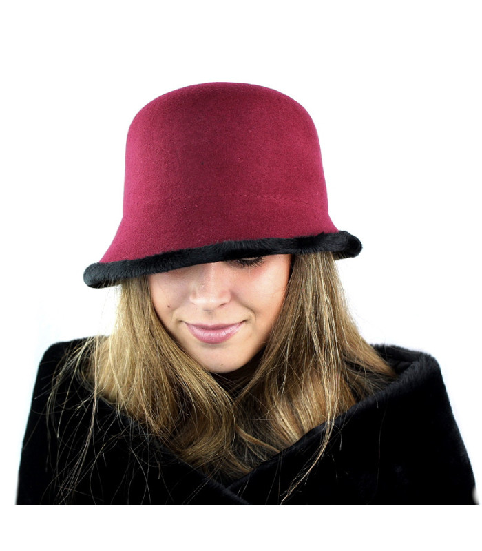 copy of Women's felt hat / non-deformable