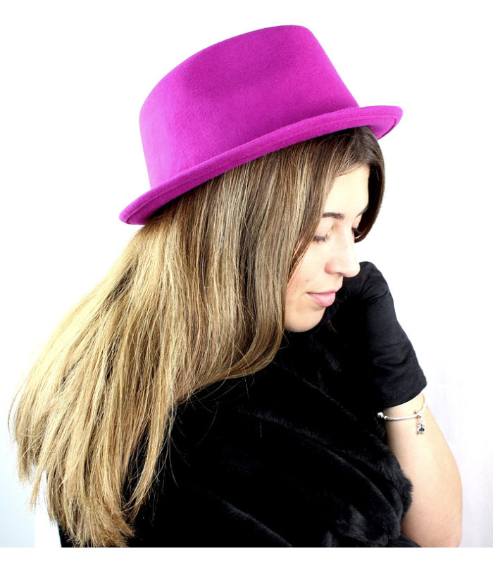 WOMEN'S FELT HAT, ADJUSTABLE - NON-DEFORMABLE