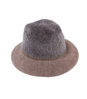 Angora/wool lady hat - Self-adjusting