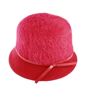 Angora/wool lady hat - Self-adjusting