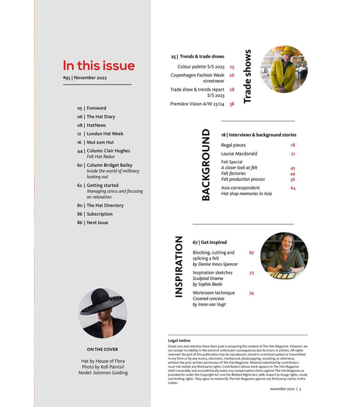 The Hat Magazine 95 + Calendar