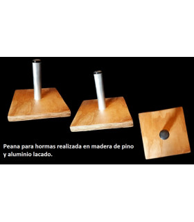 Peana para hormas de madera