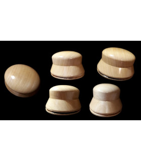 Horma de madera para hacer un sombrero estilo Cloche