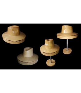 Horma Para Hacer Sombrero Estilo Fedora - de madera