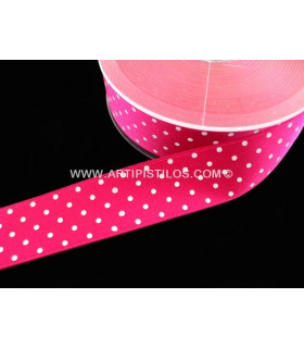 SATIN RIBBON WITH SPOTS 25 MM.