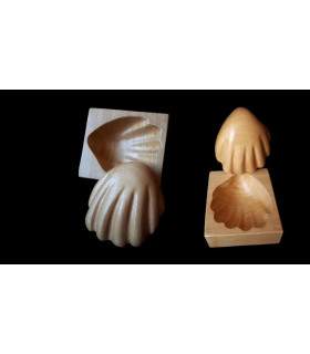 HORMA DE MADERA PARA TOCADO "CONCHA" / 016