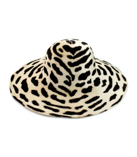 Capelina De Melusina Pelo De Conejo 100% A 1 Cara Animal Print Marron Claro (s/foto) - capelinas
