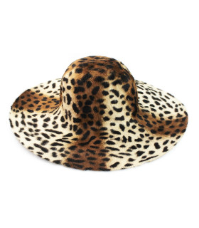 Capelina De Melusina Pelo De Conejo 100% A 1 Cara Animal Print Marrón - capelinas