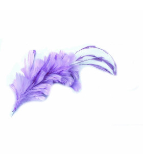 Feathers Mounts Of Rooster, Duck And Goose Light Lillac - hats