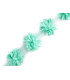 Strip of flowers on tulle