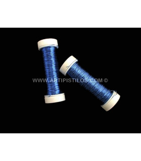 Alambre Lacado 0,30 Mm. Azul 0,30 Mm. De Diametro. Cada Bobina Pesa 30 Grs. - colores para