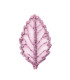 Embroidered leaf 2 x 5cm