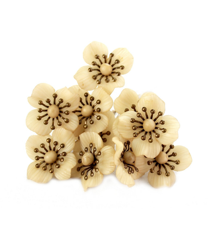 FLOR DE PORCELANA FRÍA 23mm