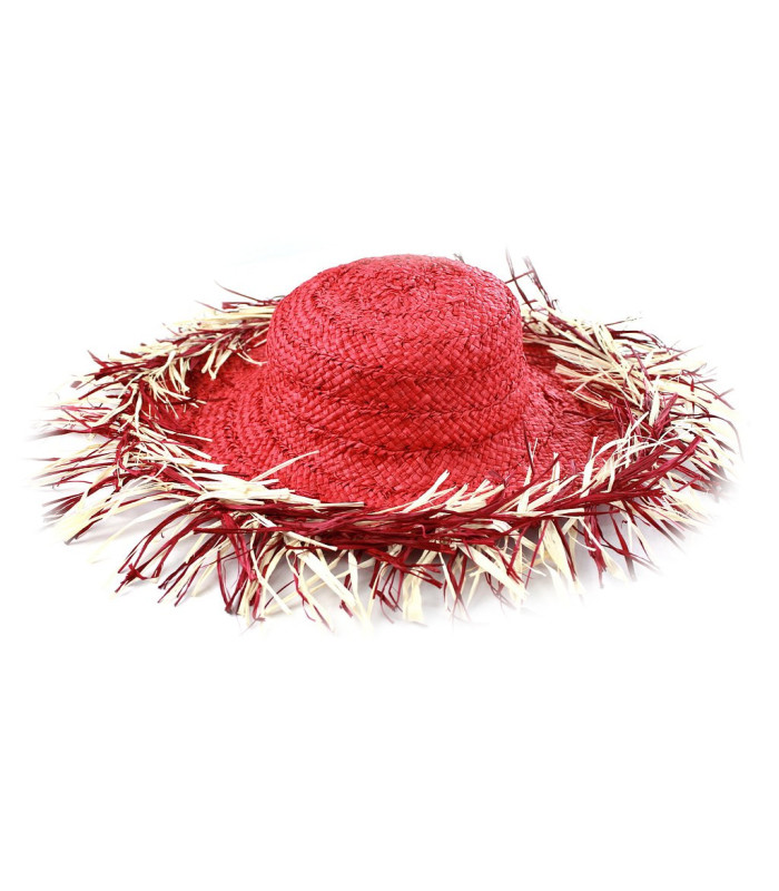 CAPELINA "RAIN" DE RAFIA NATURAL 55 CM