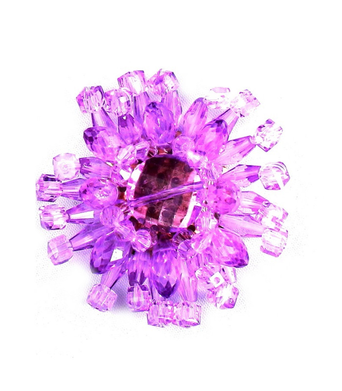 Versatile Textile Ornament with Glass Beads