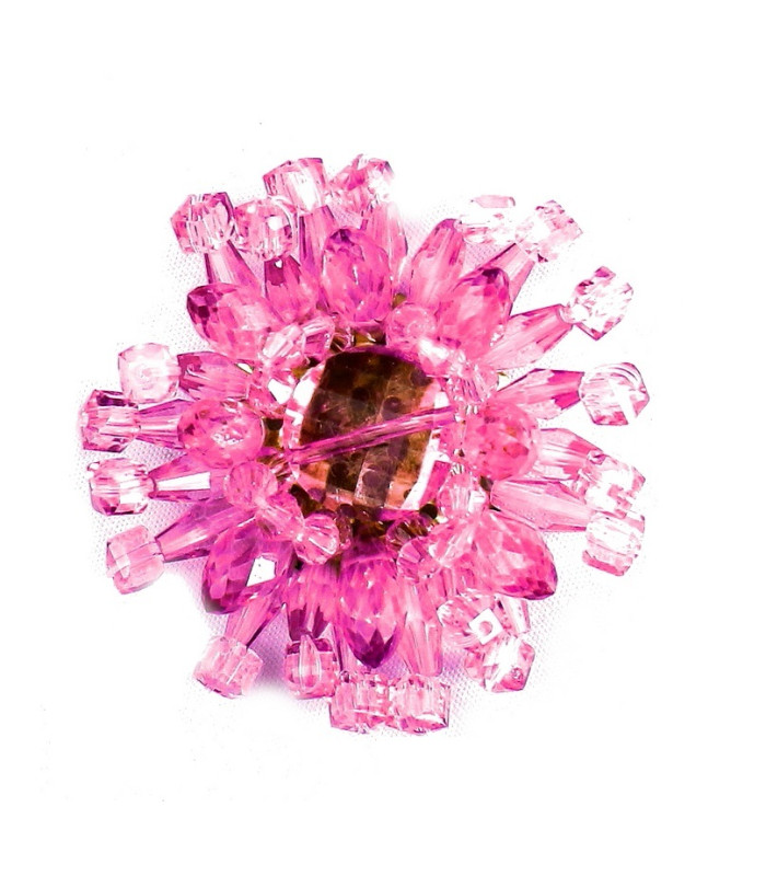 Vielseitiger Textilschmuck mit Glasperlen