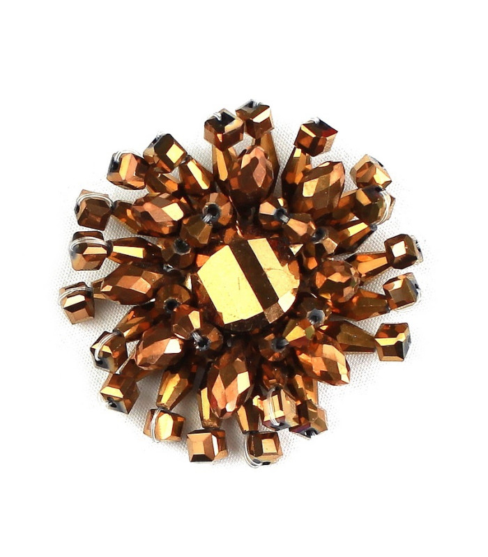 Versatile Textile Ornament with Glass Beads