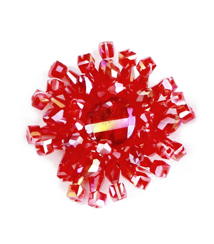 Versatile Textile Ornament with Glass Beads