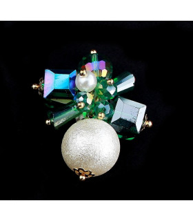 Aplicacion Cristal 3,5cm Verde - manualidades