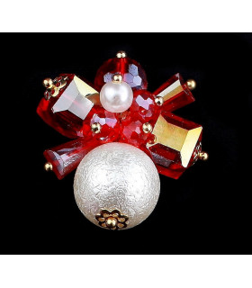 Aplicacion Cristal 3,5cm Rojo - manualidades