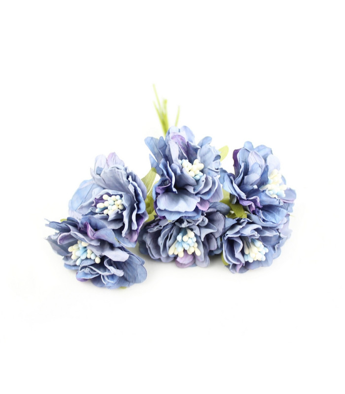 buquê de 6 flores de tecido