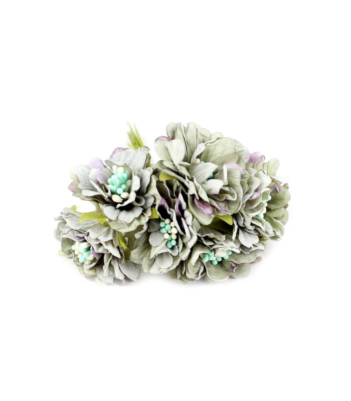 buquê de 6 flores de tecido