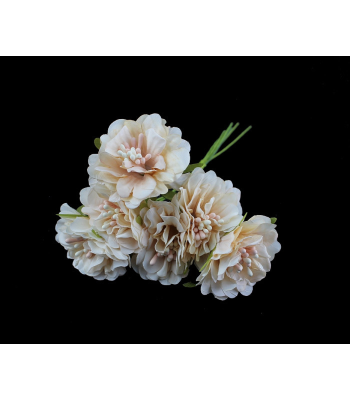 buquê de 6 flores de tecido