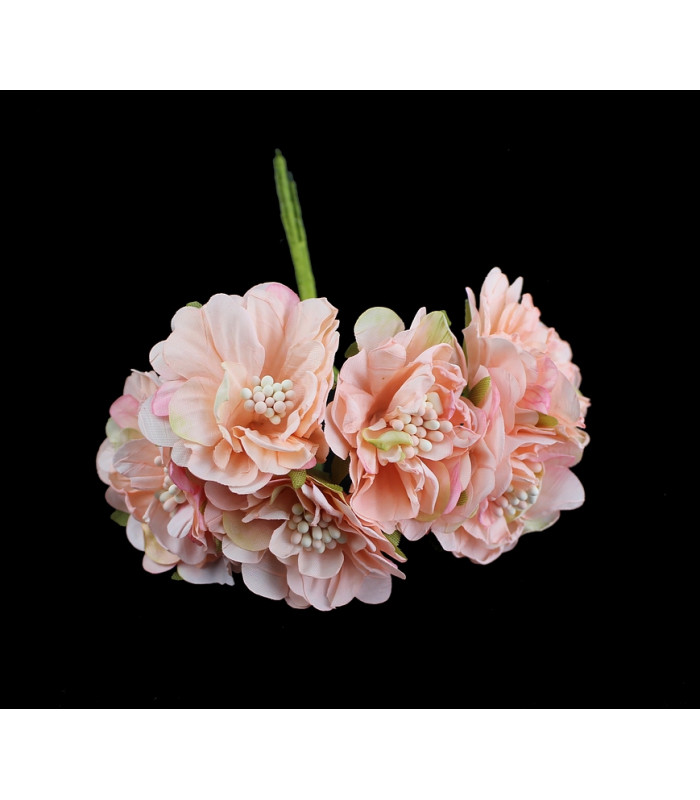 buquê de 6 flores de tecido