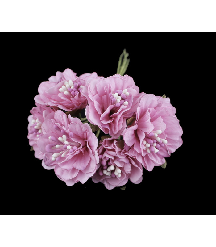 buquê de 6 flores de tecido