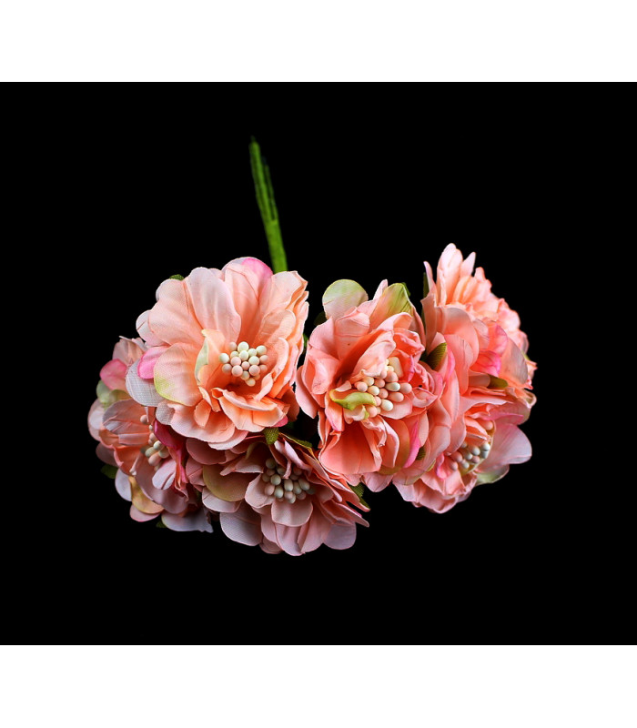 buquê de 6 flores de tecido