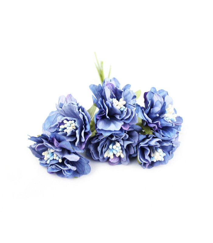 buquê de 6 flores de tecido