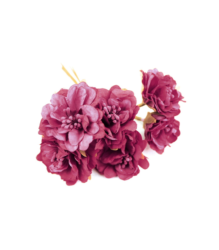 buquê de 6 flores de tecido
