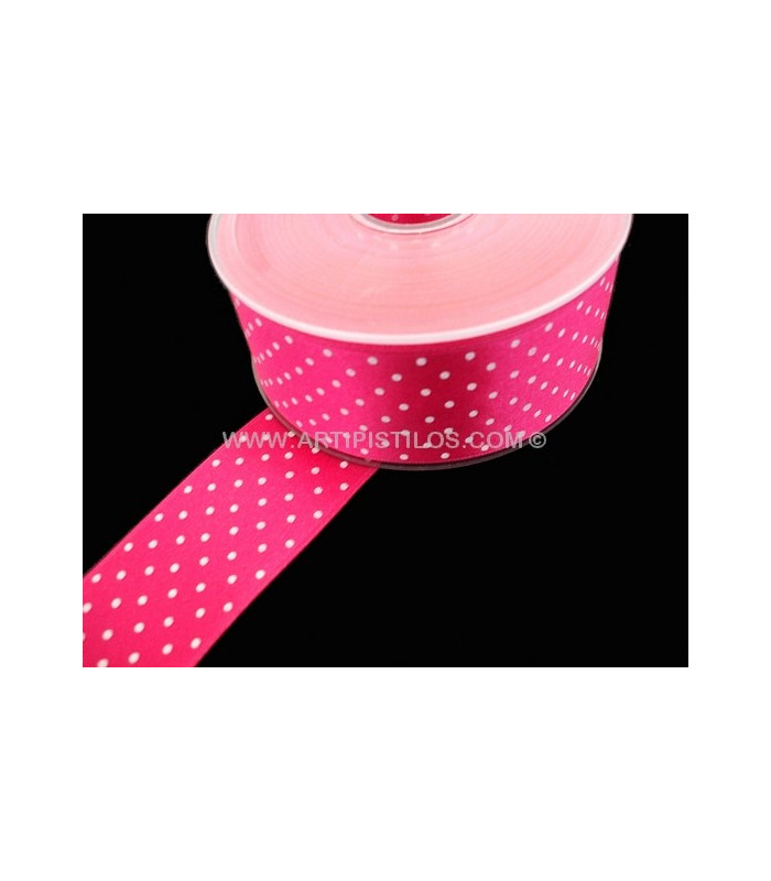 SATIN RIBBON WITH SPOTS 38 MM.