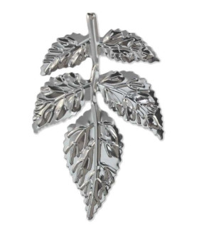 Filigrana Metálica "hojas" Plata 8 X 5 Cms. - de colores