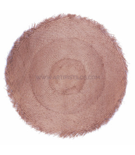 Disco De Buntal. 40 Cms, Sin Apresto 3x3 Nude - tocados para