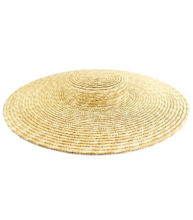 pamela De Paja Natural Trenzada Hecha A Mano - un sombrero