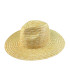 Sombrero Fedora de Paja Trenzada Natural "Carolina"