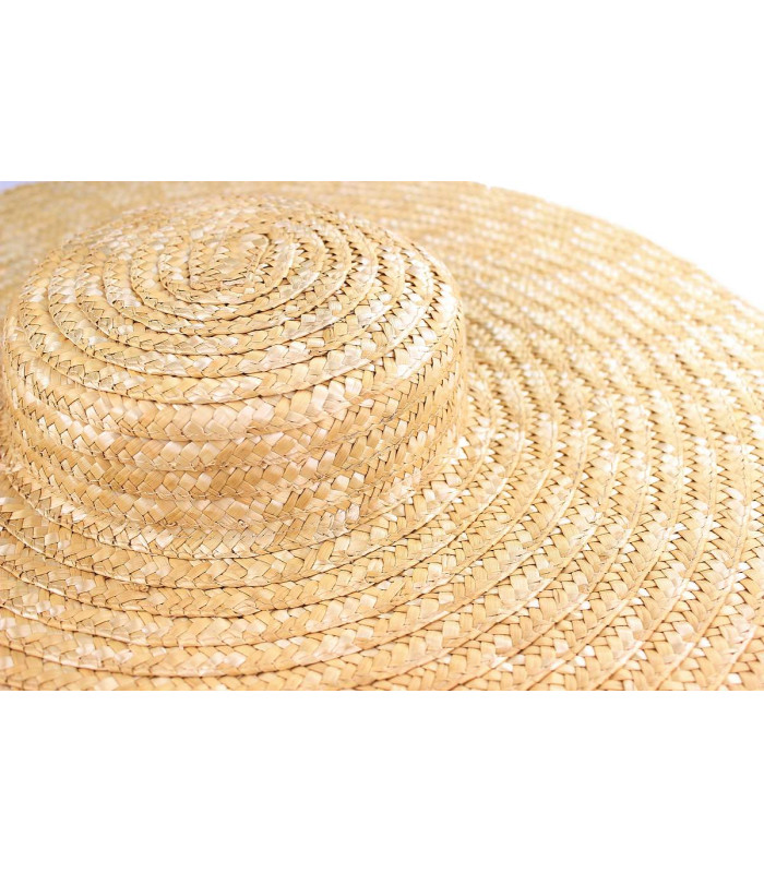 100% Natural Braided Straw Hat "ALSACIA"