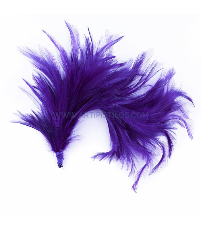MONTAJE DE PLUMAS DE CUELLO DE GALLO