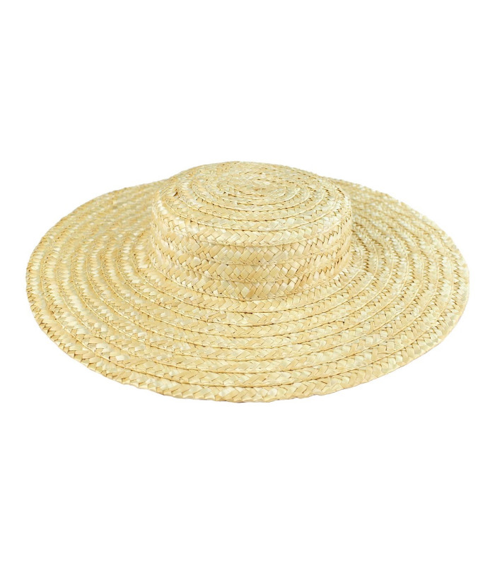 100% Natural Braided Straw Canotier "Milano"