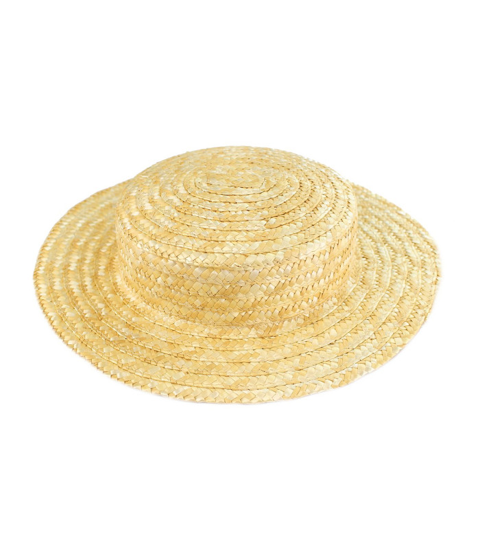 100% Natural Braided Straw Canotier "Amazonia"