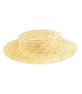 100% Natural Braided Straw Canotier "Amazonia"