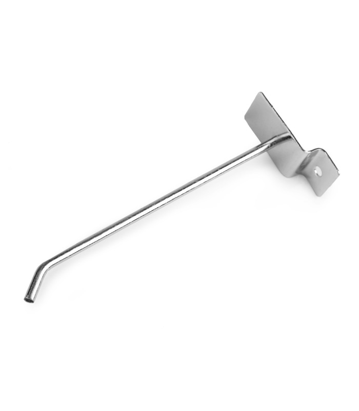 Metal Display Hook for Grid Wall/Slat Wall of 14 cm Length