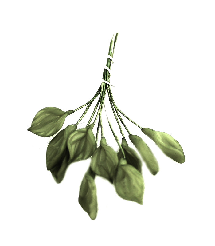 Blatt aus kaltem Porzellan - 049