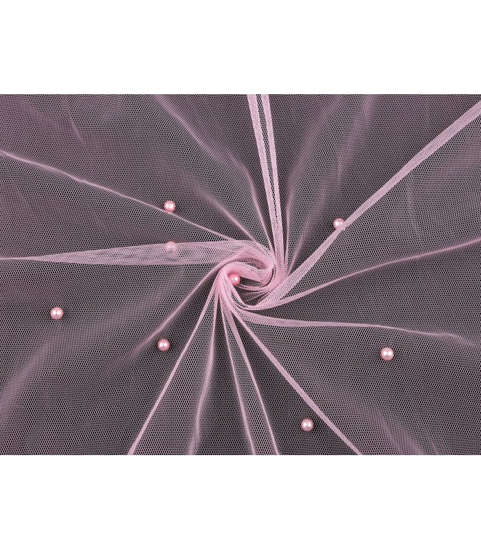 Fine tulle with pearls 1,60 x 1 mt.