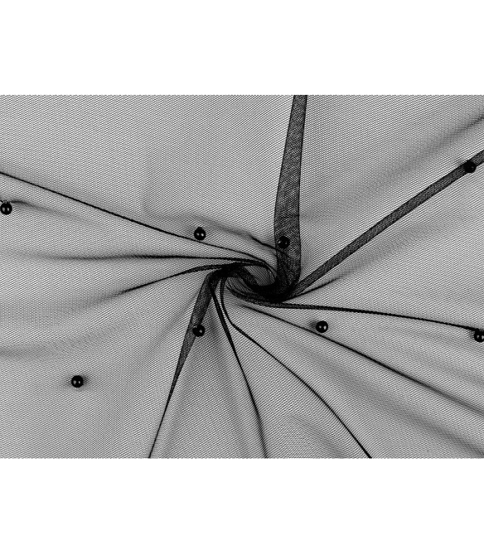 Fine tulle with pearls 1,60 x 1 mt.